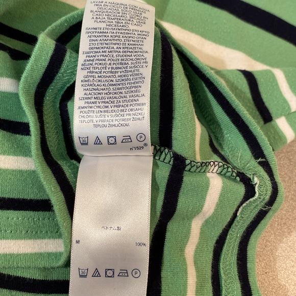 Chaps - women’s striped boat neck t-shirt. Size M - Picture 5 of 10